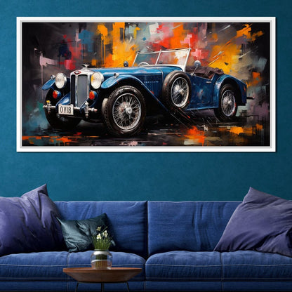 Classic Roadster Canvas Wall Art