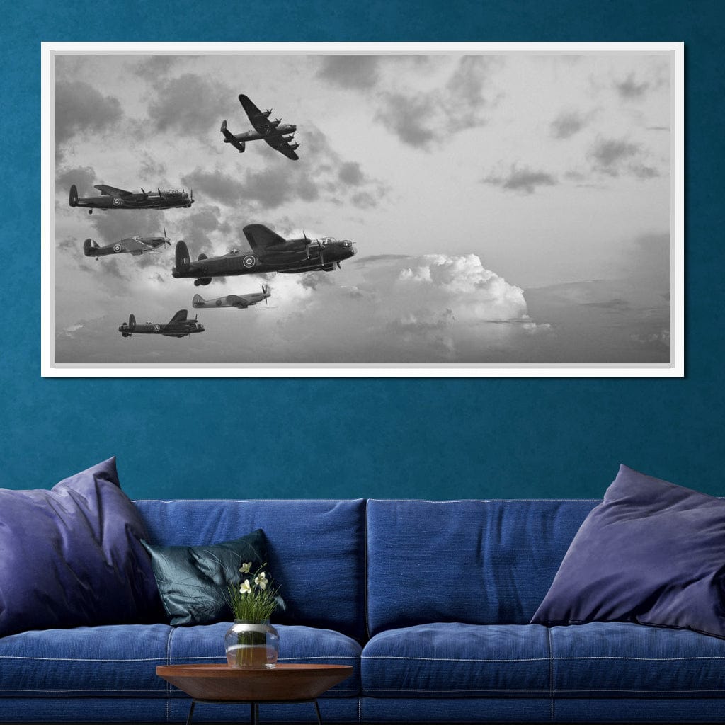 World War 2 Airplanes Canvas Wall Art