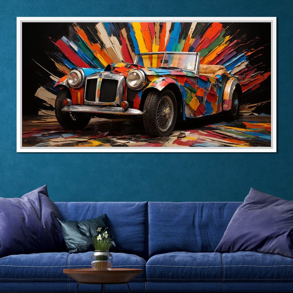 MG Roadster Canvas Wall Art