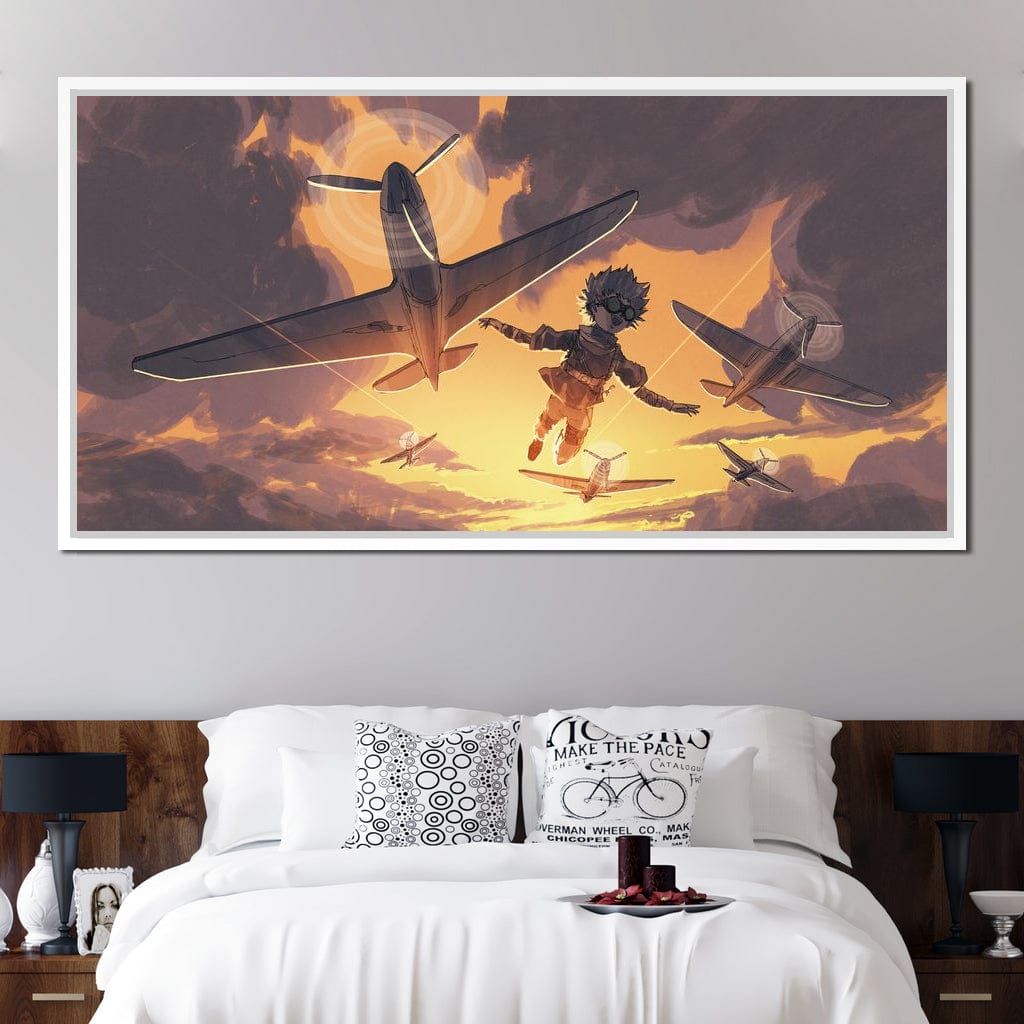 The Boy Flying Canvas Wall Art