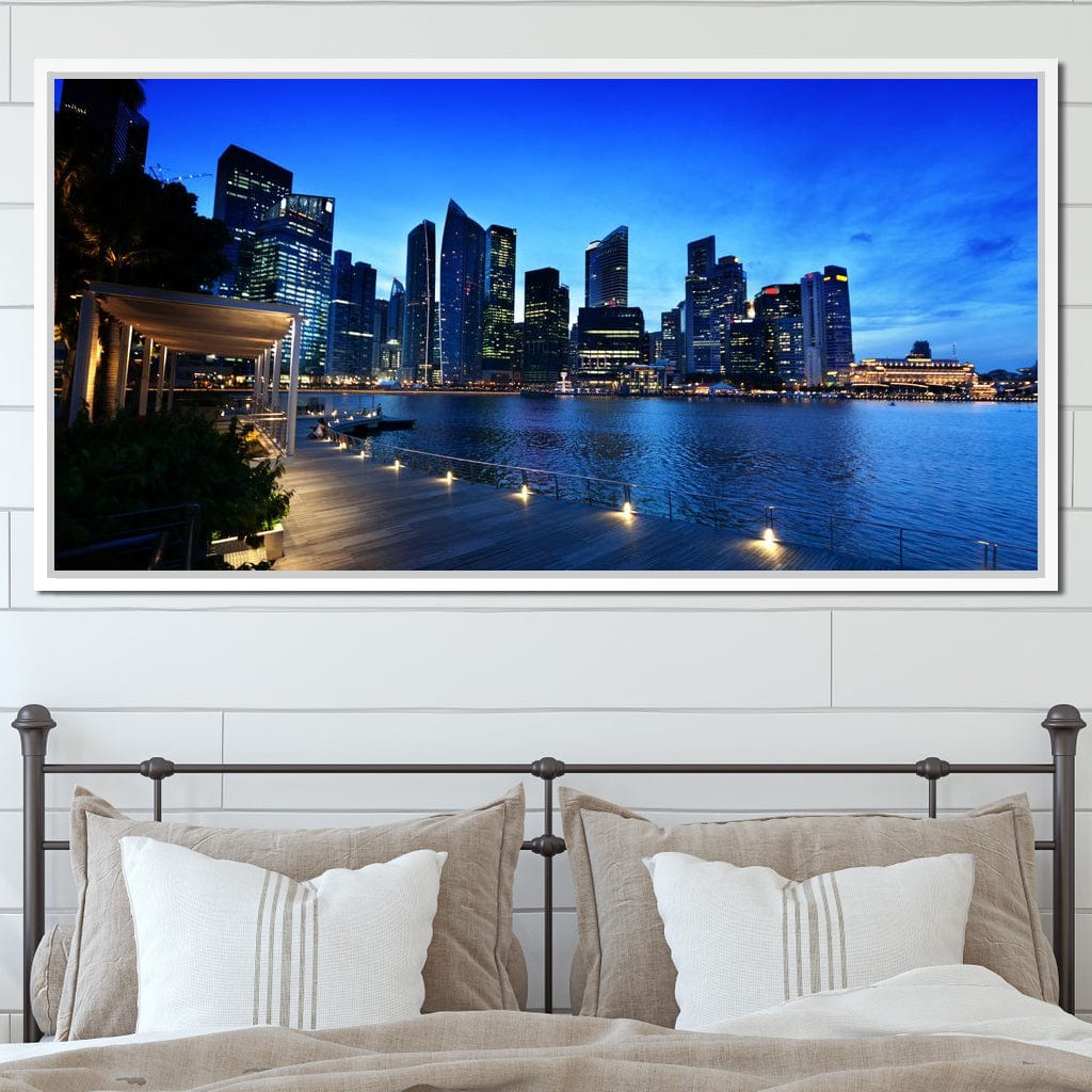 Singapore Skyline Canvas Wall Art