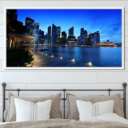 Singapore Skyline Canvas Wall Art