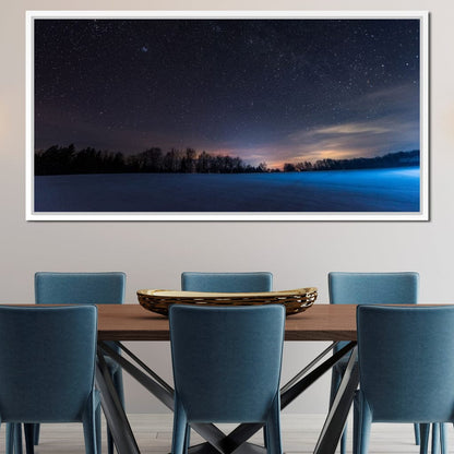 Carpathian Mountains at Night Canvas Wall Art