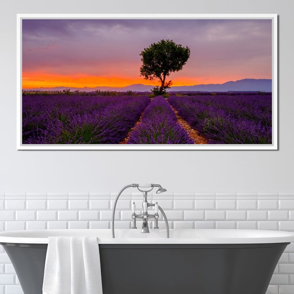 Provence Sunset Canvas Wall Art