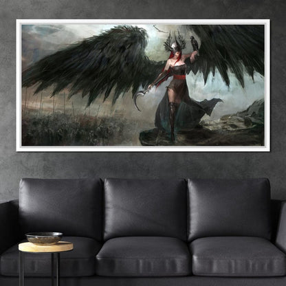Dark Crow General Canvas Wall Art