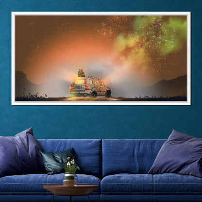 Admiring the Milky Way Canvas Wall Art
