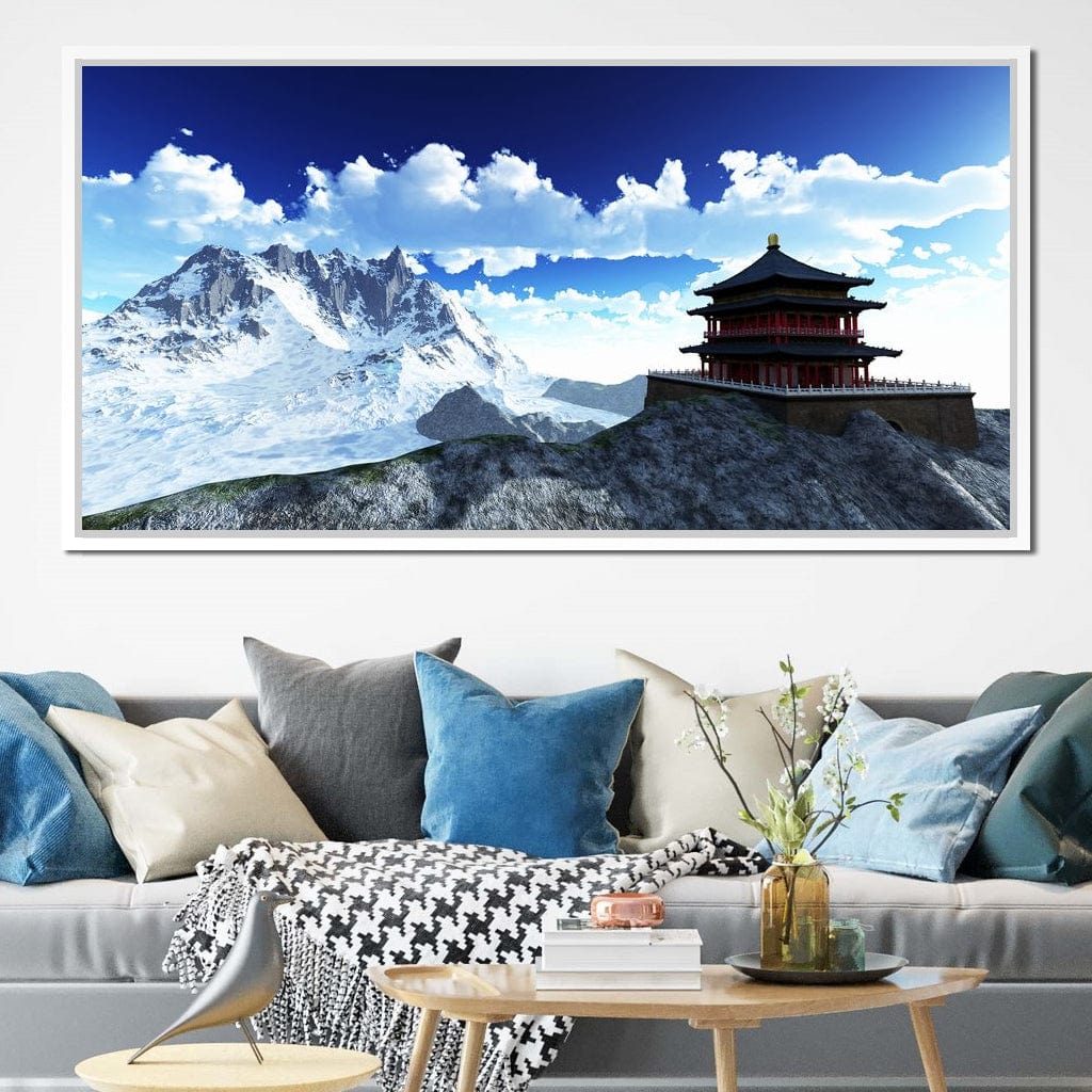 Sun Temple Canvas Wall Art