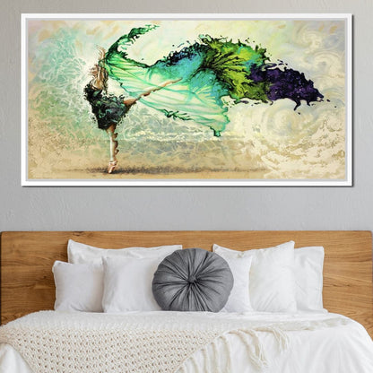 Ballerina Butterfly Canvas Wall Art