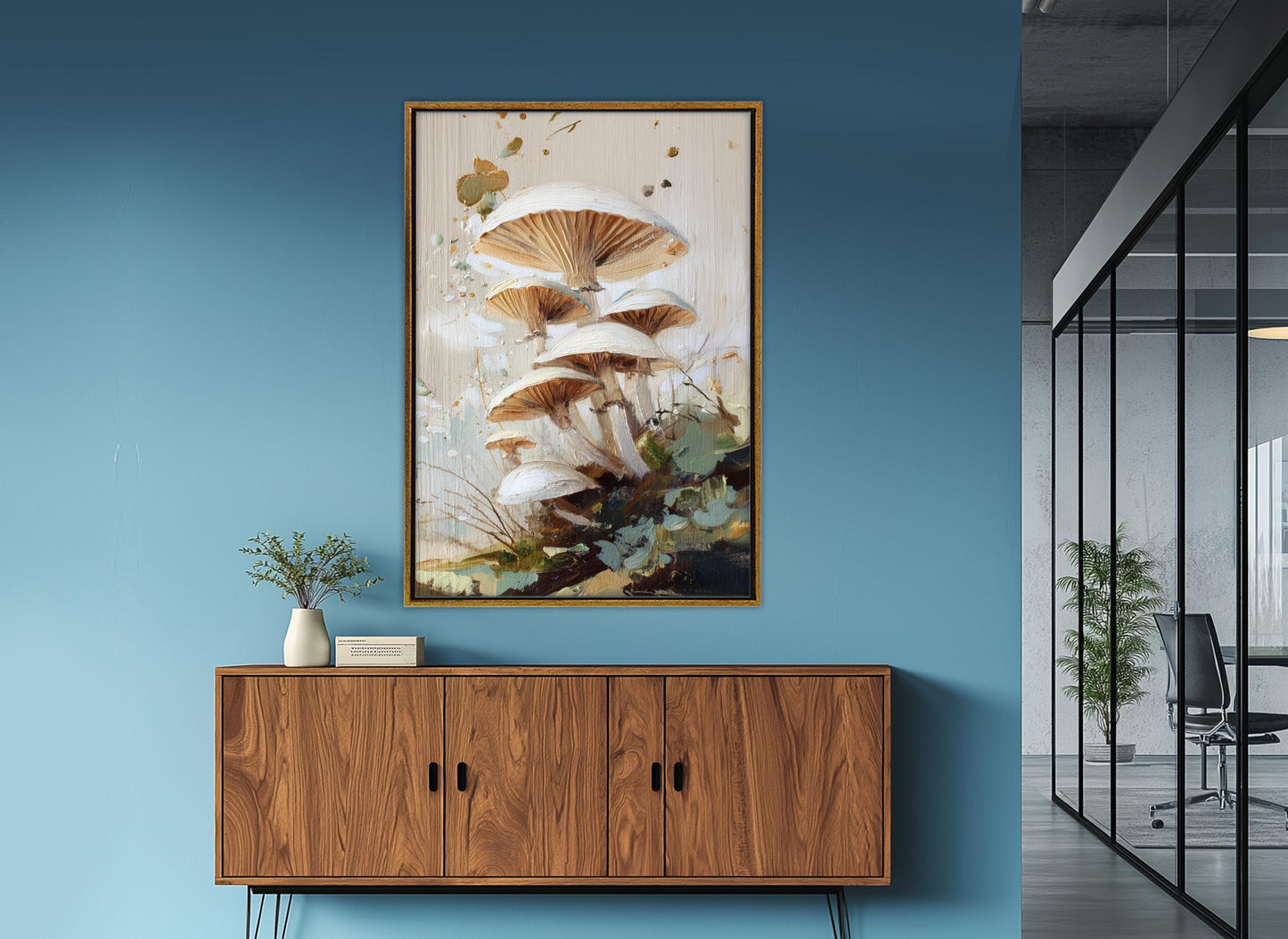 Forest Mushrooms Canvas Print - Rustic Nature Wall Art | Ready to Hang