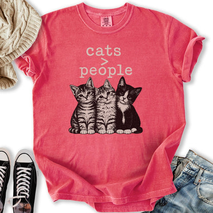 Cats > People Relaxed Tee