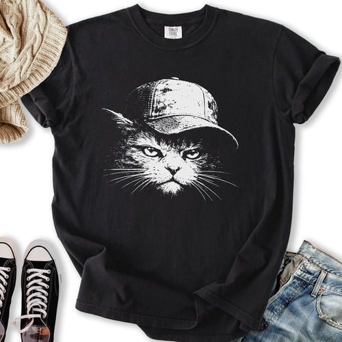 Trucker Cat Relaxed Tee