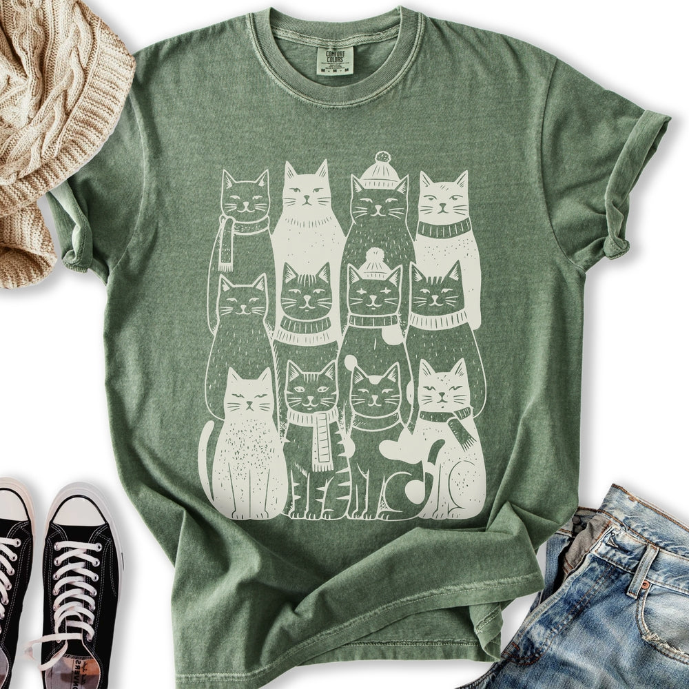 Winter Cats Relaxed Tee