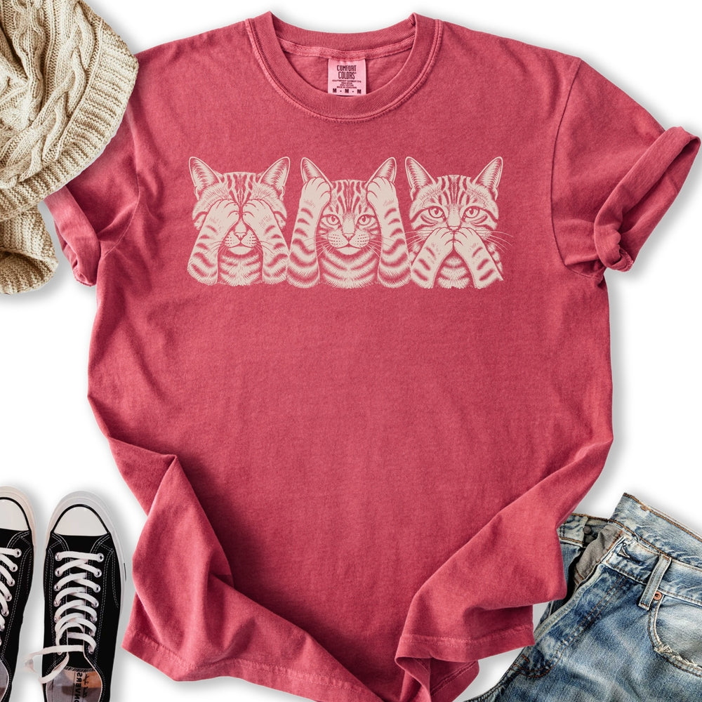 No Evil Cats Relaxed Tee