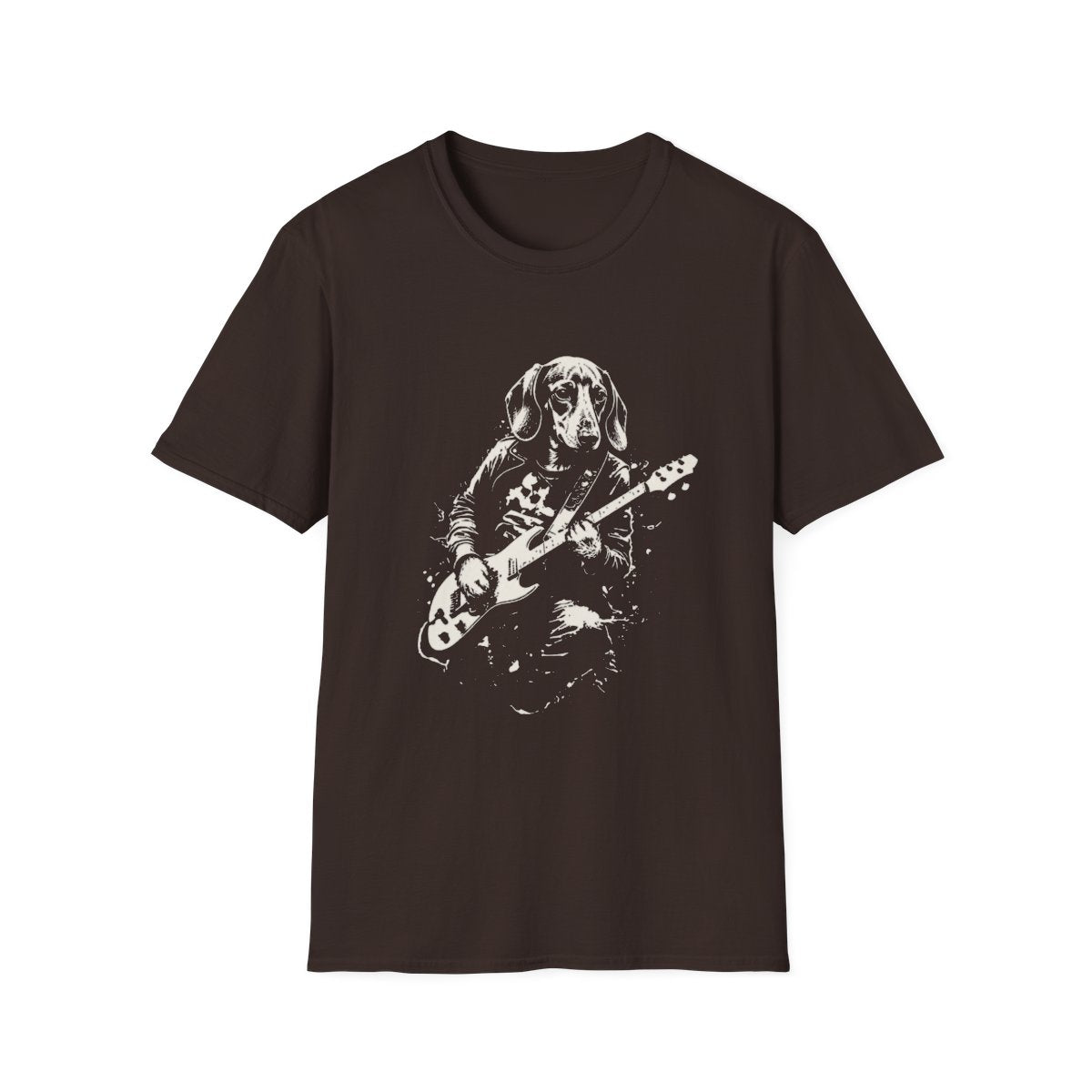 Dachshund Rocking Guitar Tee