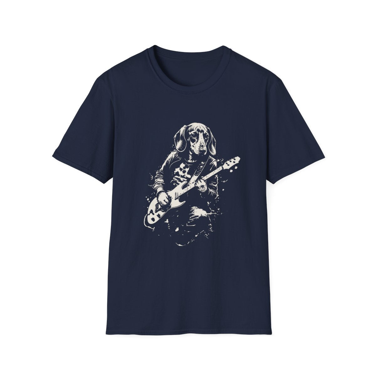 Dachshund Rocking Guitar Tee
