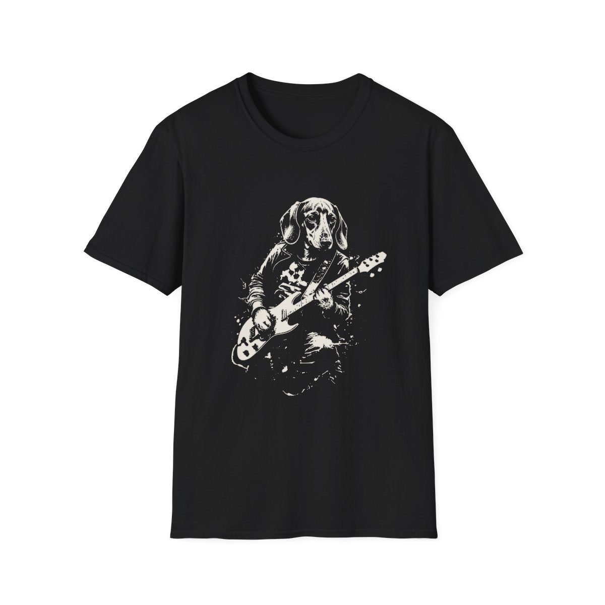 Dachshund Rocking Guitar Tee