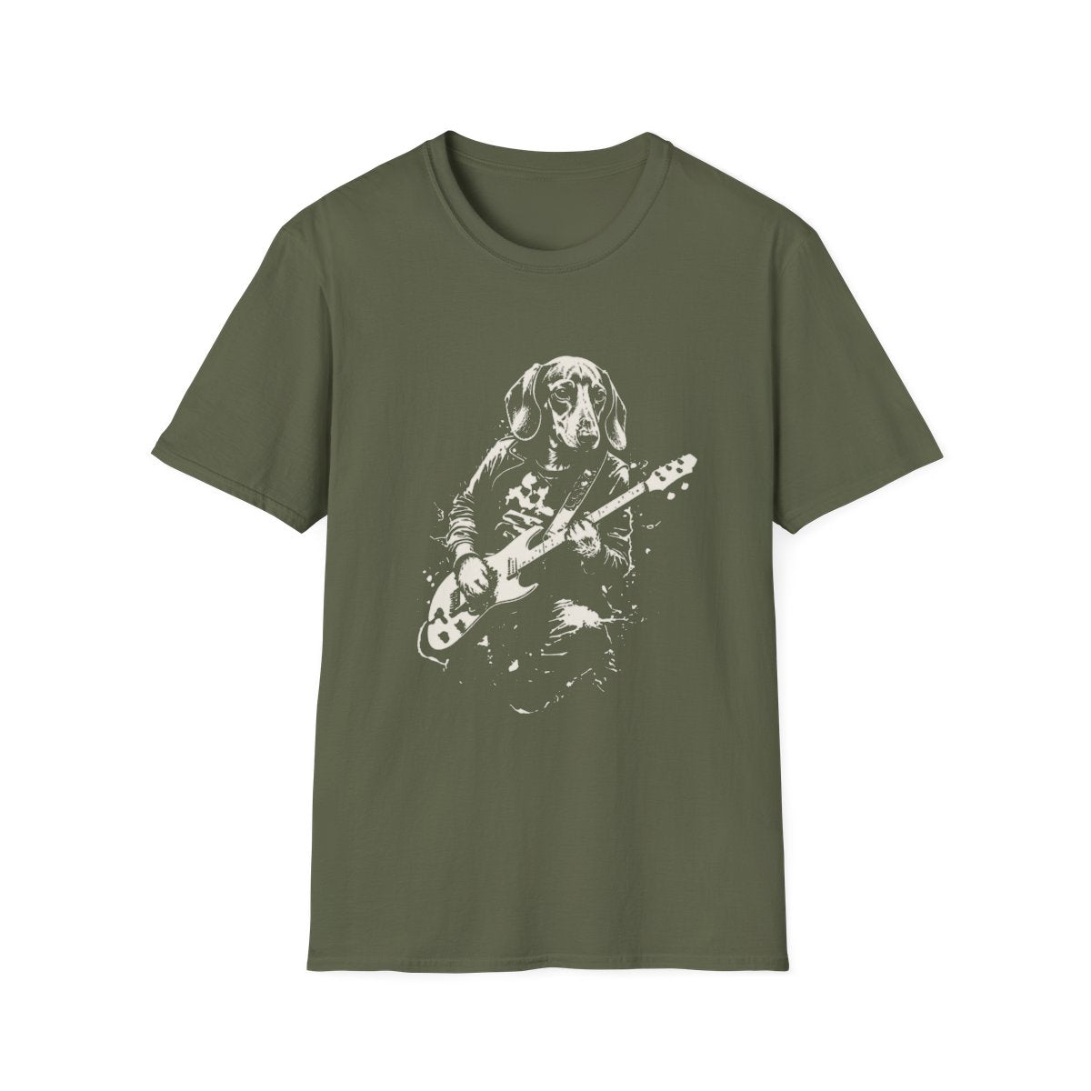 Dachshund Rocking Guitar Tee