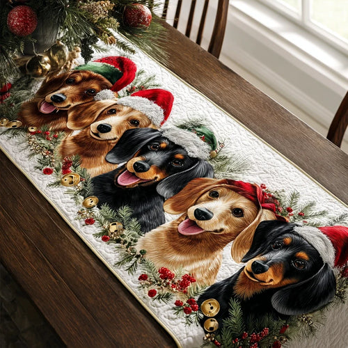 Dachshunds Blessing Quilted Table Runner