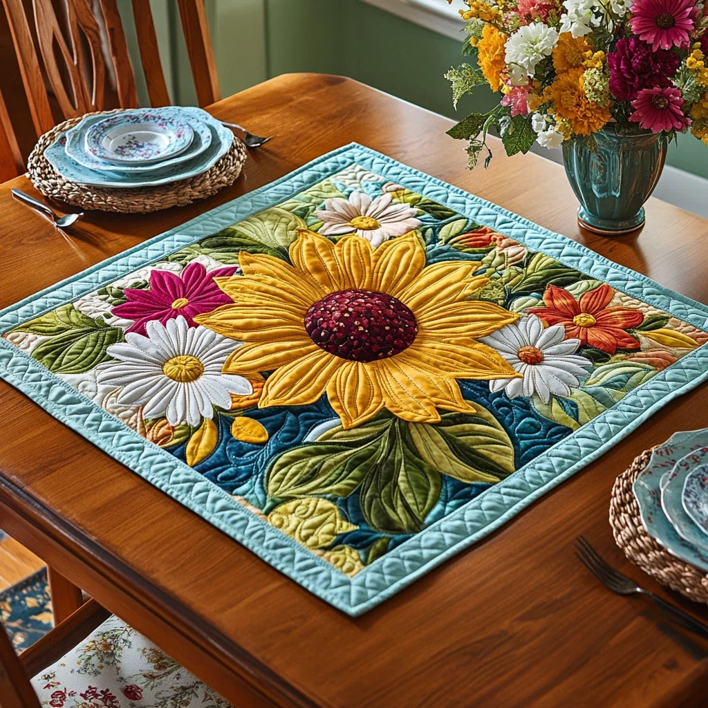 Daisy Haven Quilted Table Topper