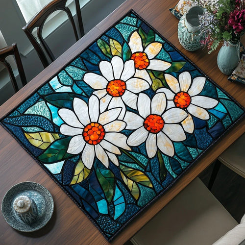 Daisy Meadow Quilted Table Topper