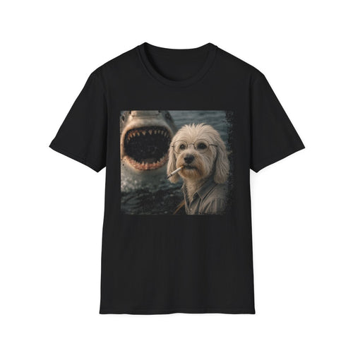 Dandie Dinmont Terrier and Shark Tee