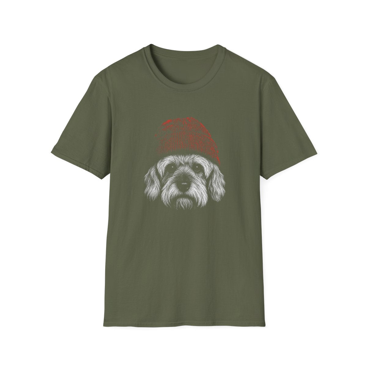 Dandie Dinmont Terrier In Beanie Tee