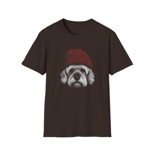 Dandie Dinmont Terrier In Beanie Tee