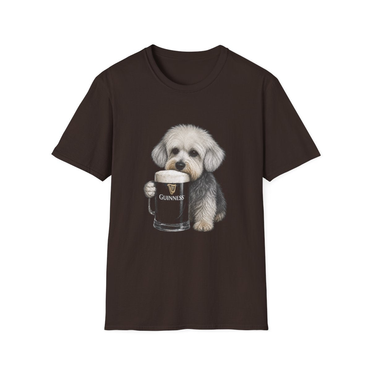 Dandie Dinmont Terrier With A Pint Tee