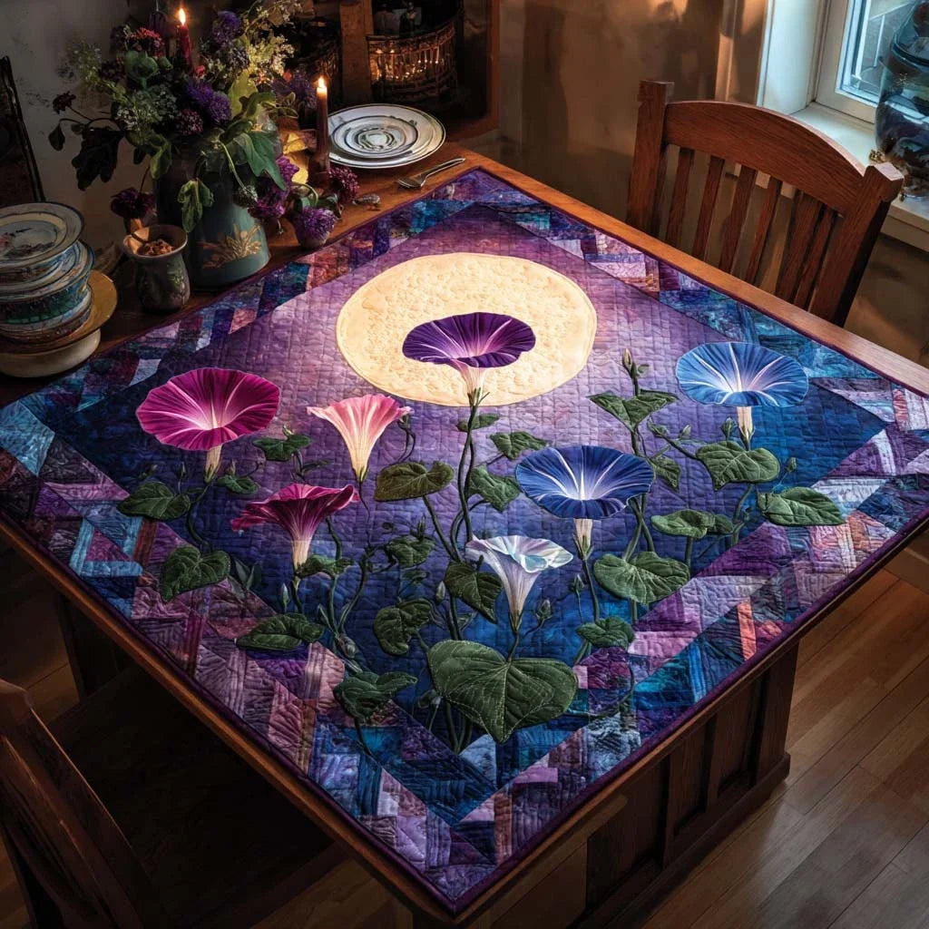 Dawn Blossoms Quilted Table Topper
