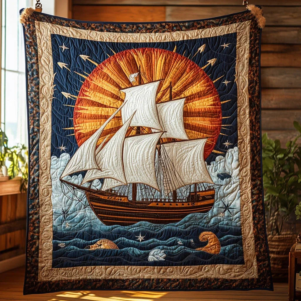 Dawn Voyager Quilt Blanket
