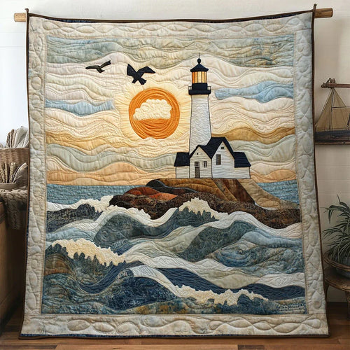 Dawnlight Lighthouse Quilt Blanket