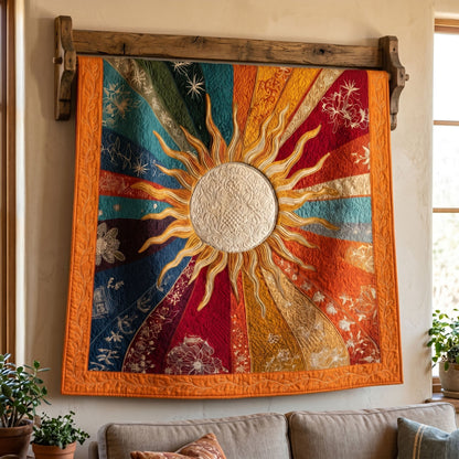 Daylight Bloom Quilt Blanket - Quilted Blanket by Wild and Way