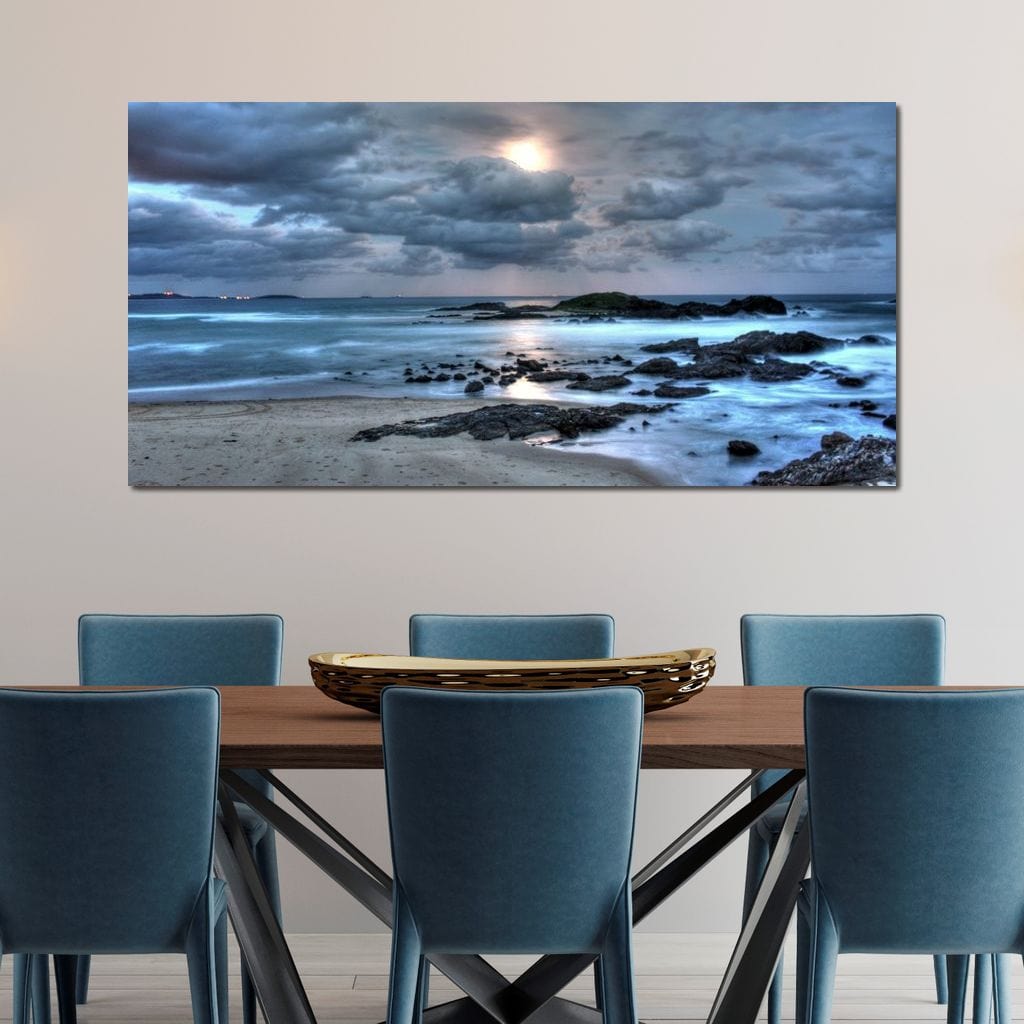 Midnight Moon Canvas Wall Art