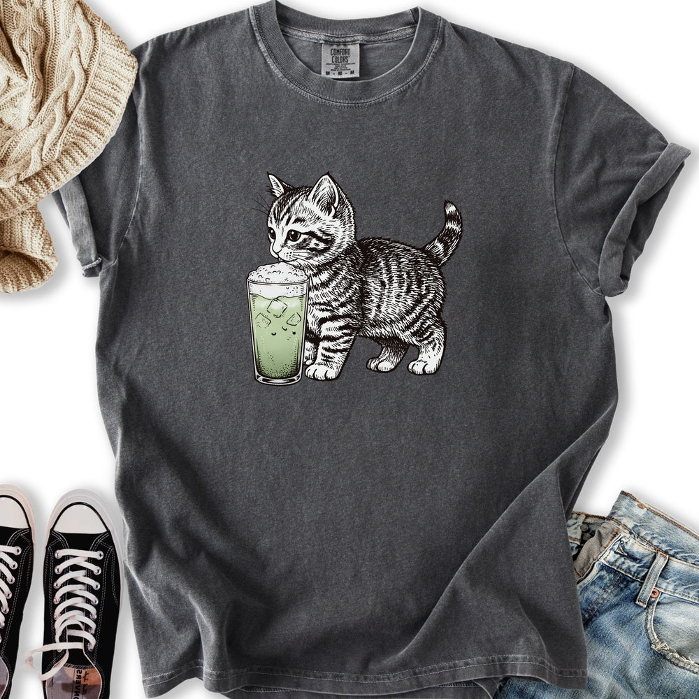 Kitten with Matcha Relaxed Tee