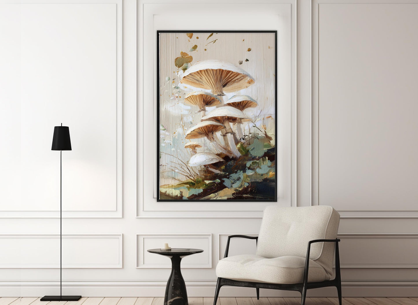 Forest Mushrooms Canvas Print - Rustic Nature Wall Art | Ready to Hang