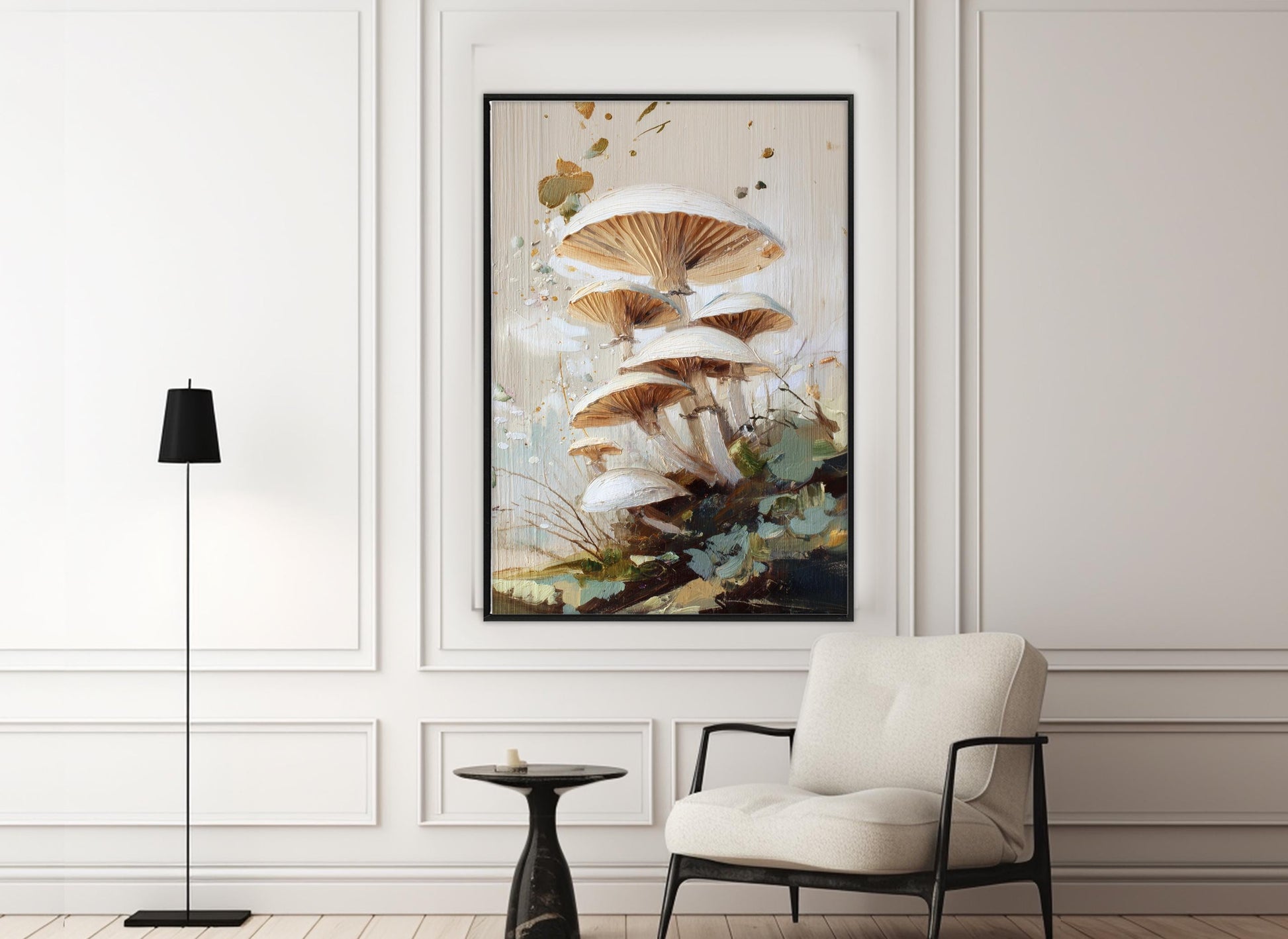 Forest Mushrooms Canvas Print - Rustic Nature Wall Art | Ready to Hang