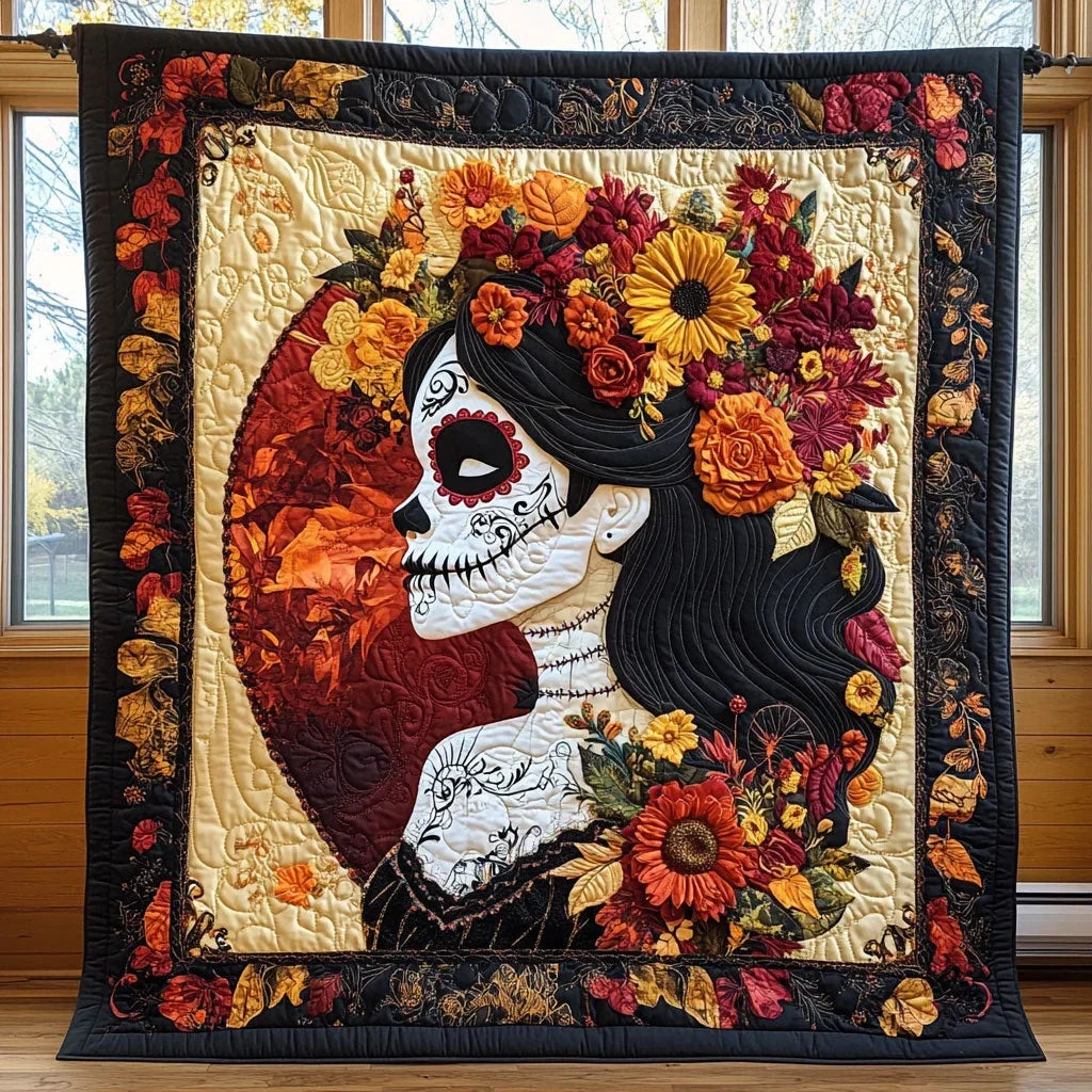 Death's Garden Quilt Blanket