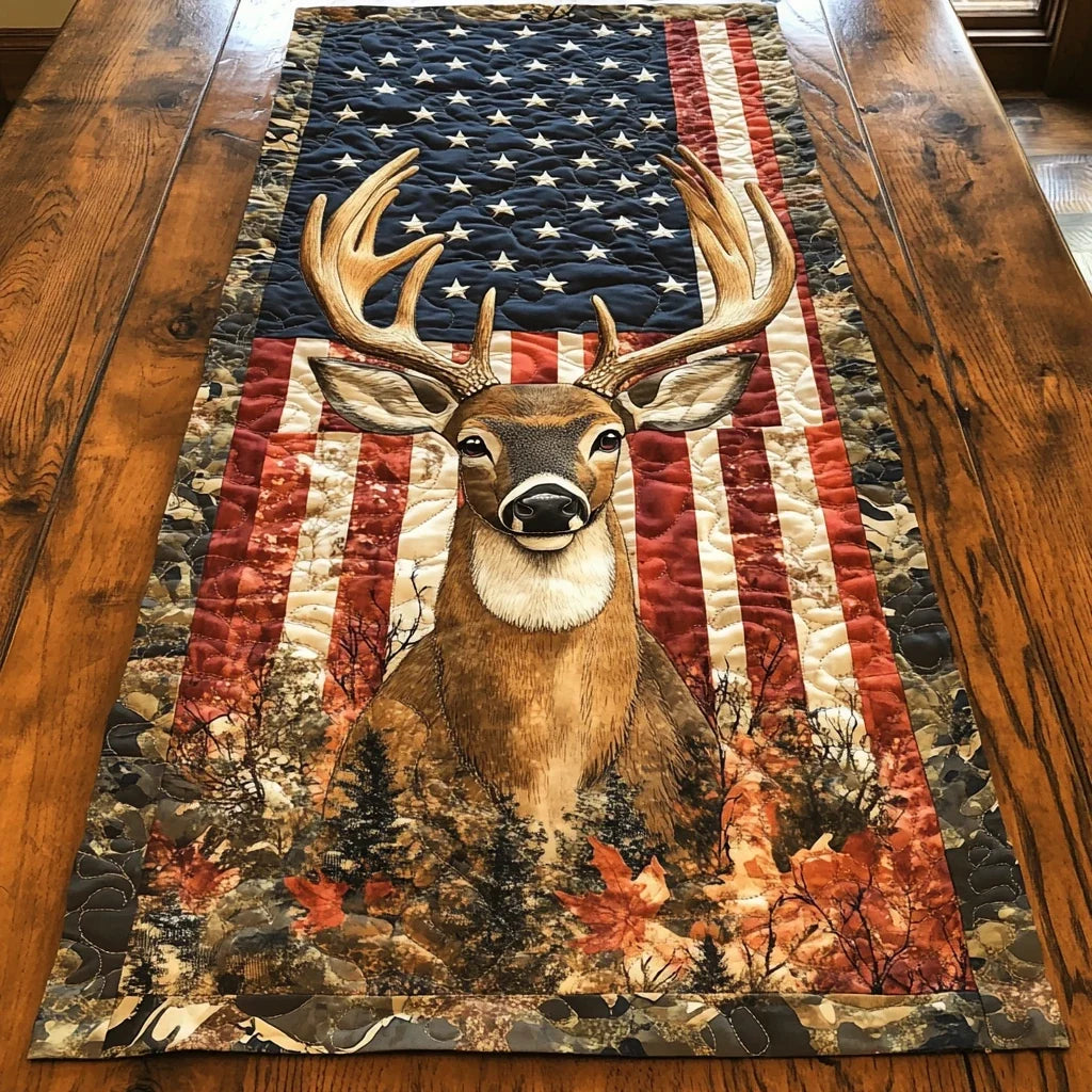 Deer Essence Quilted Table Runner