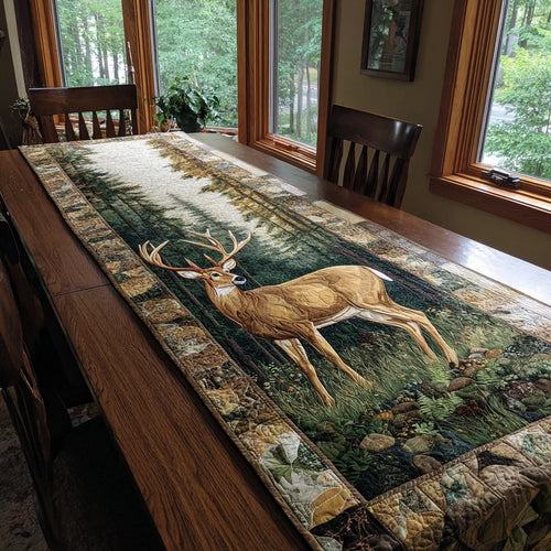 Deer Horizon Quilted Table Runner