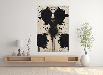 Abstract Psychological Painting - Framed Canvas Print | Psychologist Office Decor