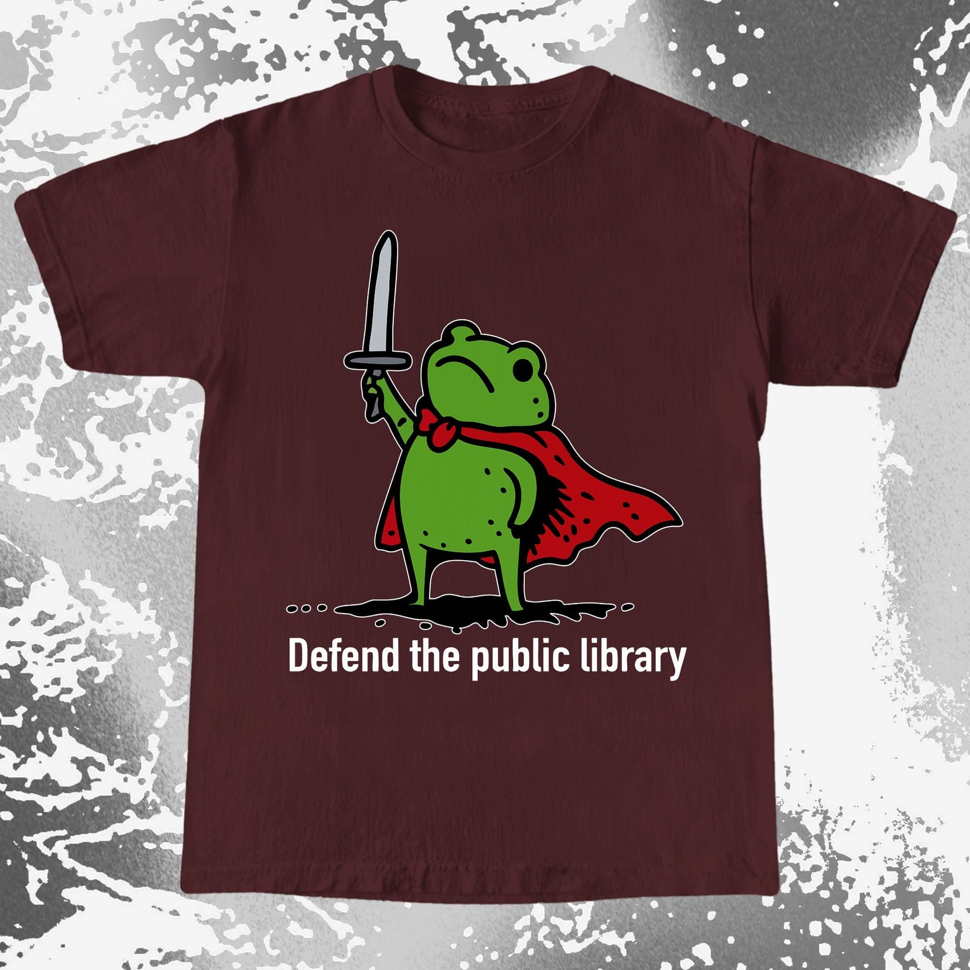 Defend the Public Library Frog Shirt (view 8)