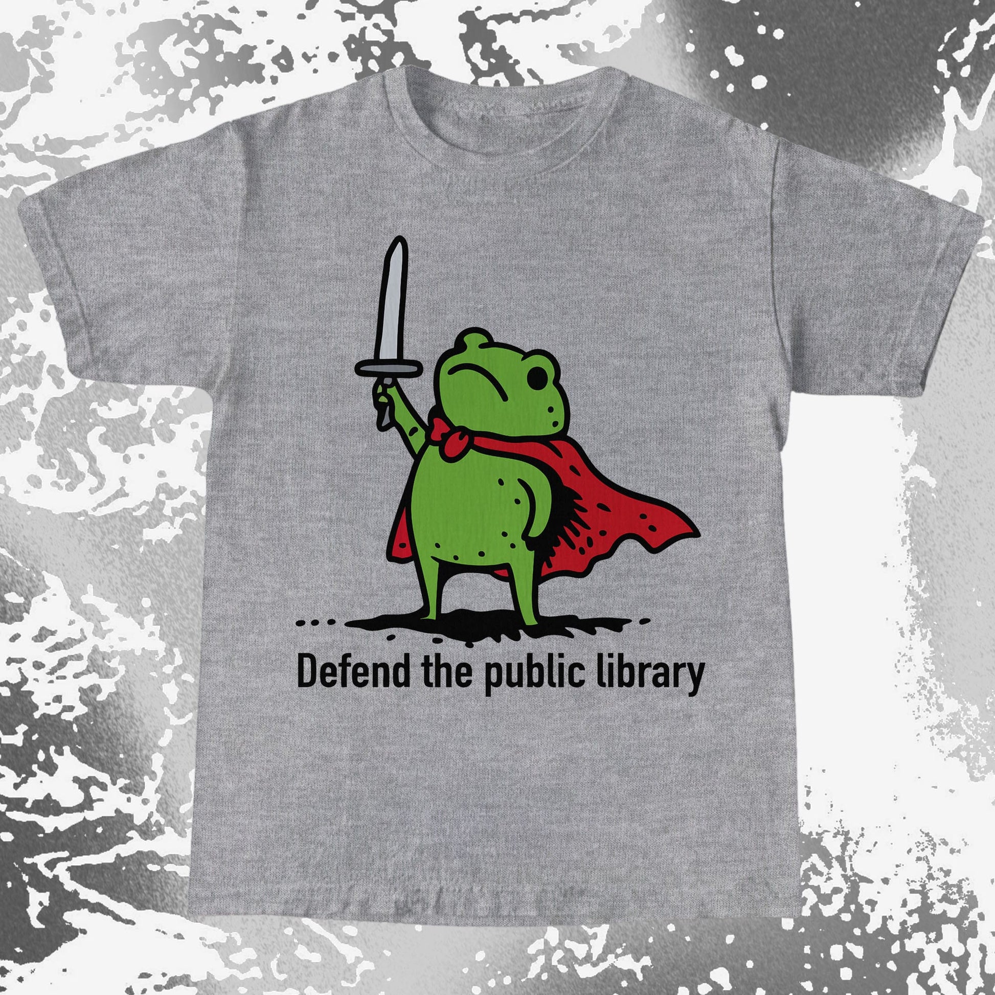 Defend the Public Library Frog Shirt (view 4)