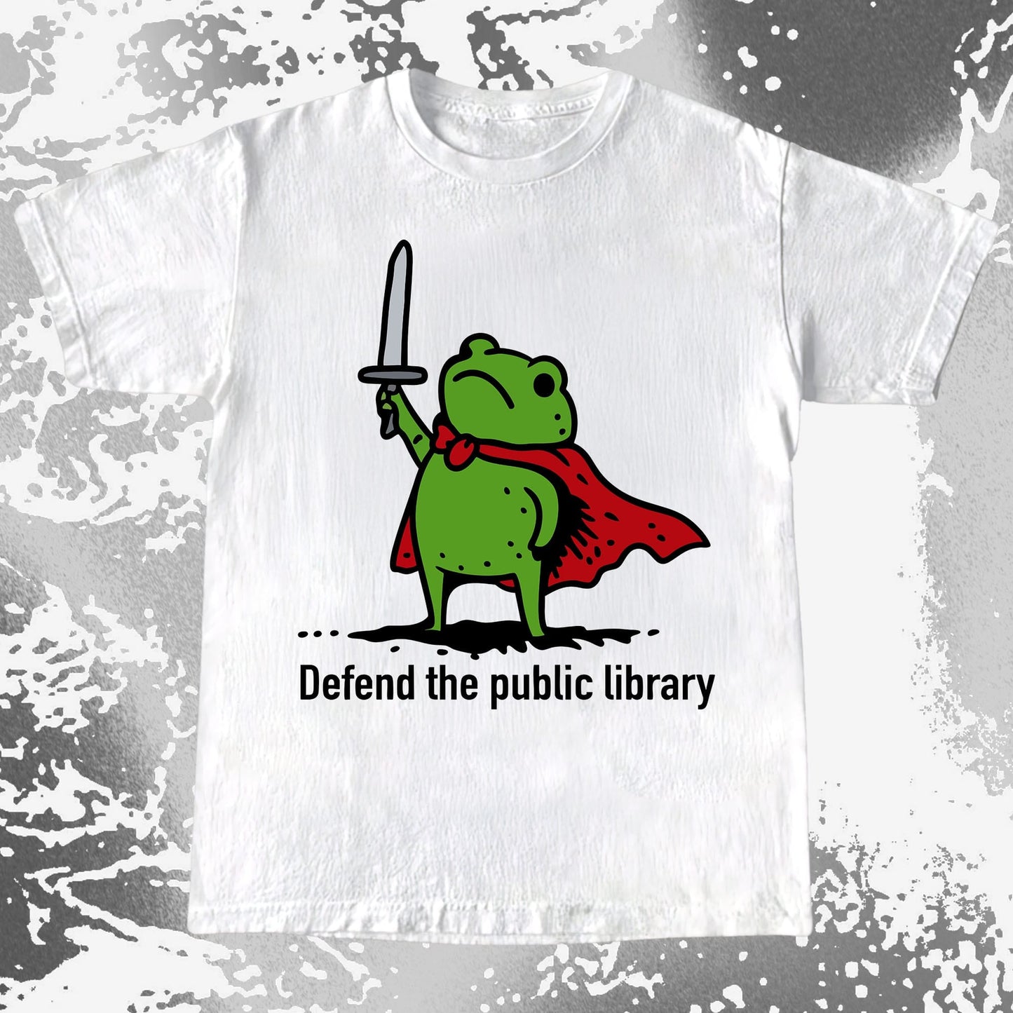 Defend the Public Library Frog Shirt