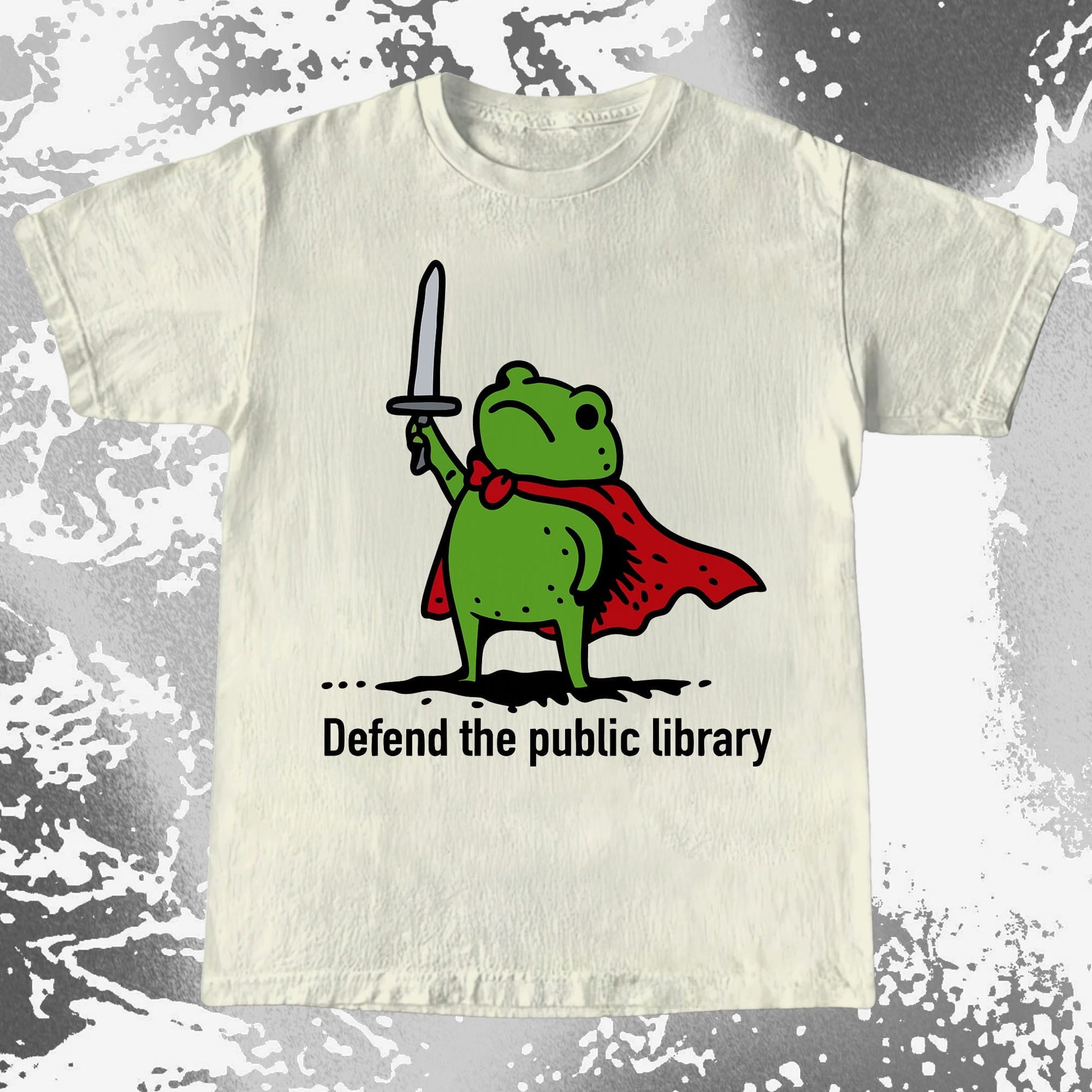 Defend the Public Library Frog Shirt (view 3)