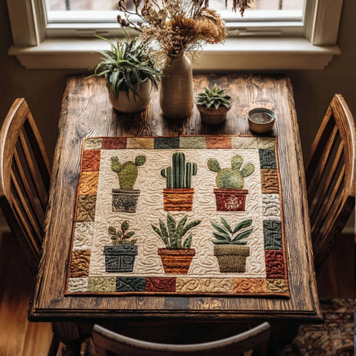 Desert Bloom Quilted Table Topper