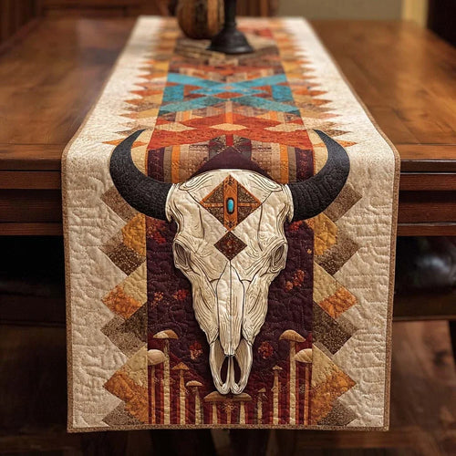 Desert Bone Totem Quilted Table Runner