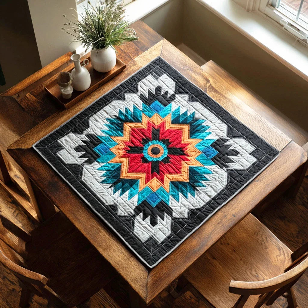 Desert Pattern Quilted Table Topper