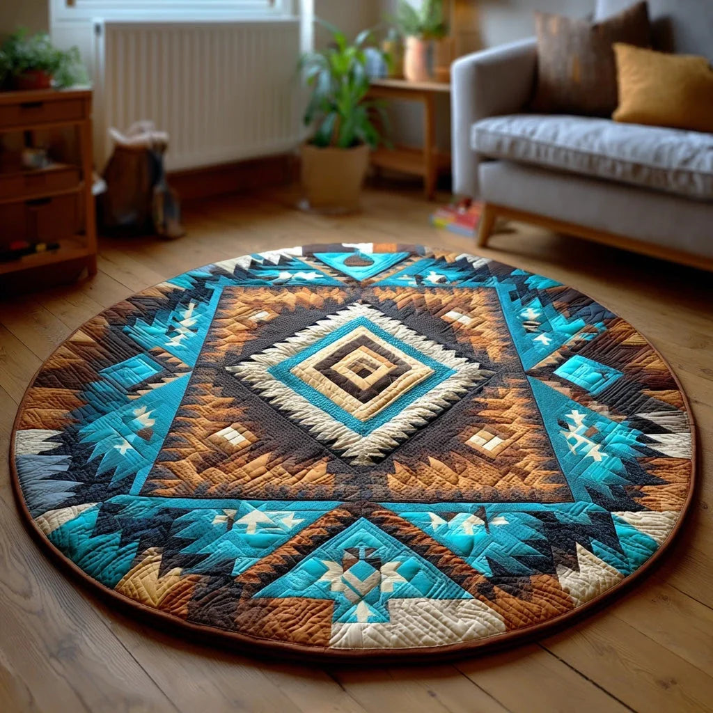 Desert Ridge Quilted Round Mat