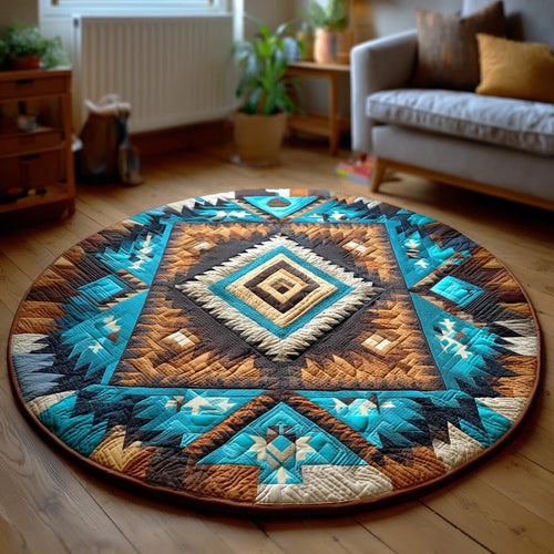 Desert Ridge Quilted Round Mat