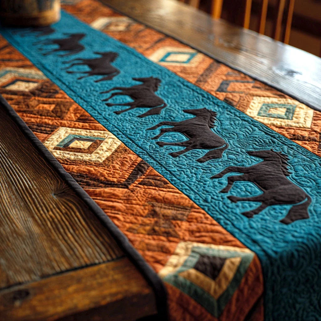 Desert Stallion Quilted Table Runner